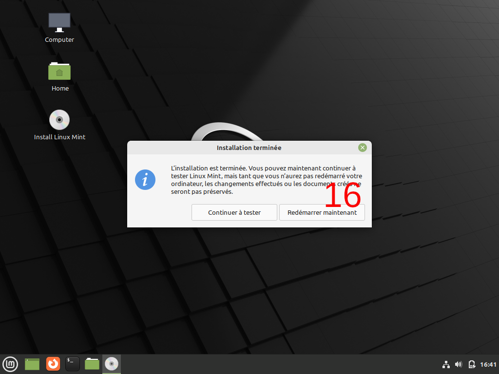 Installer Linux Mint