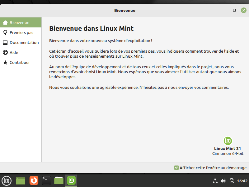 Installer Linux Mint